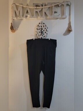 Victoria's Secret Black High-Rise Ponte Leggings FULL LENGTH